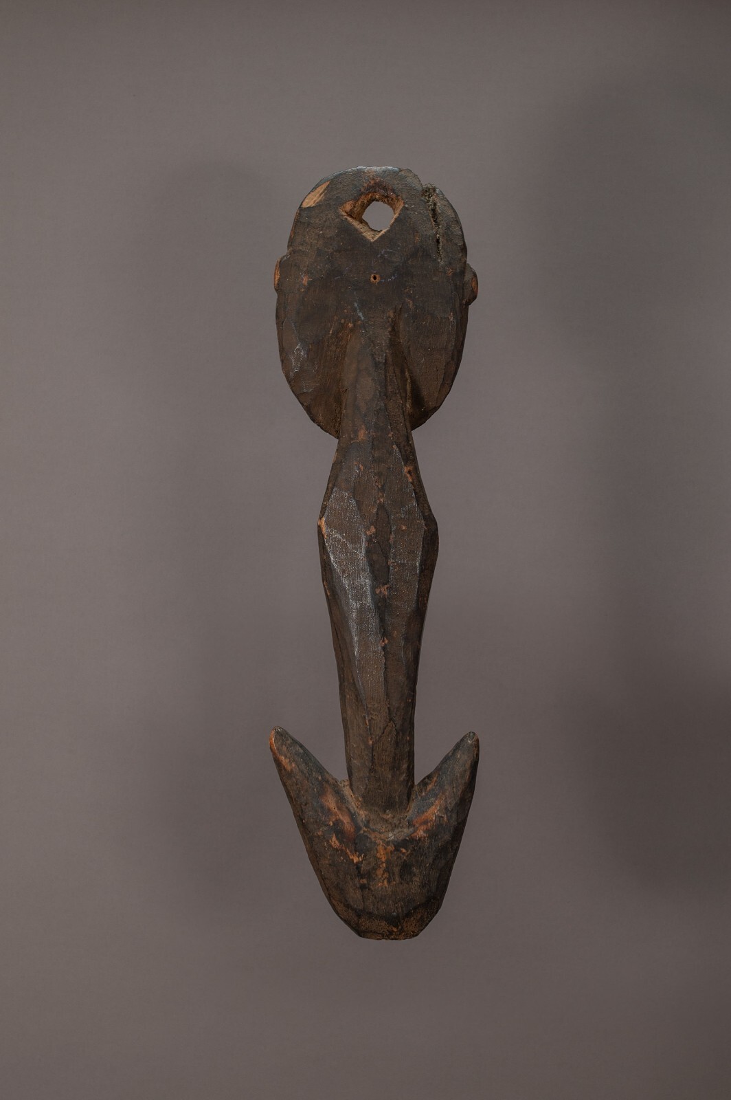 ANTIQUE OCEANIC POLYNESIAN PAPUA NEW GUINEA CARVED ITAMUL MIDDLE SEPIK FOOD HOOK