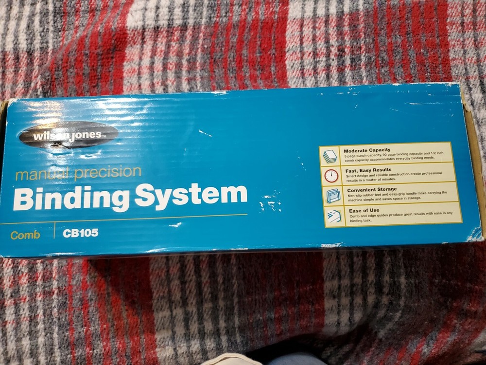 Wilson Jones Manual Precision Binding System CB105 New Open Box