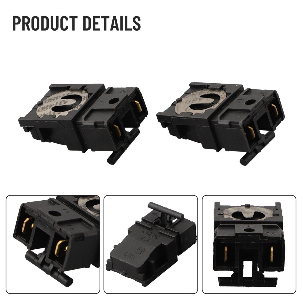 TMXD3 Electric Kettle Thermostat Switch Simple Structure Convenient (2PCS)