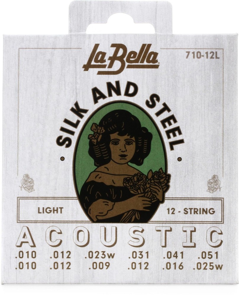 La Bella 710-12L 12-String Silk & Steel - Light
