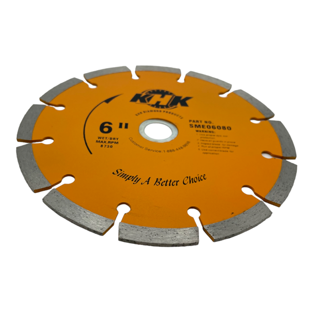 3 Pack 6" Segmented Diamond Saw Blade Cutting Concrete Bricks Blocks Pavers