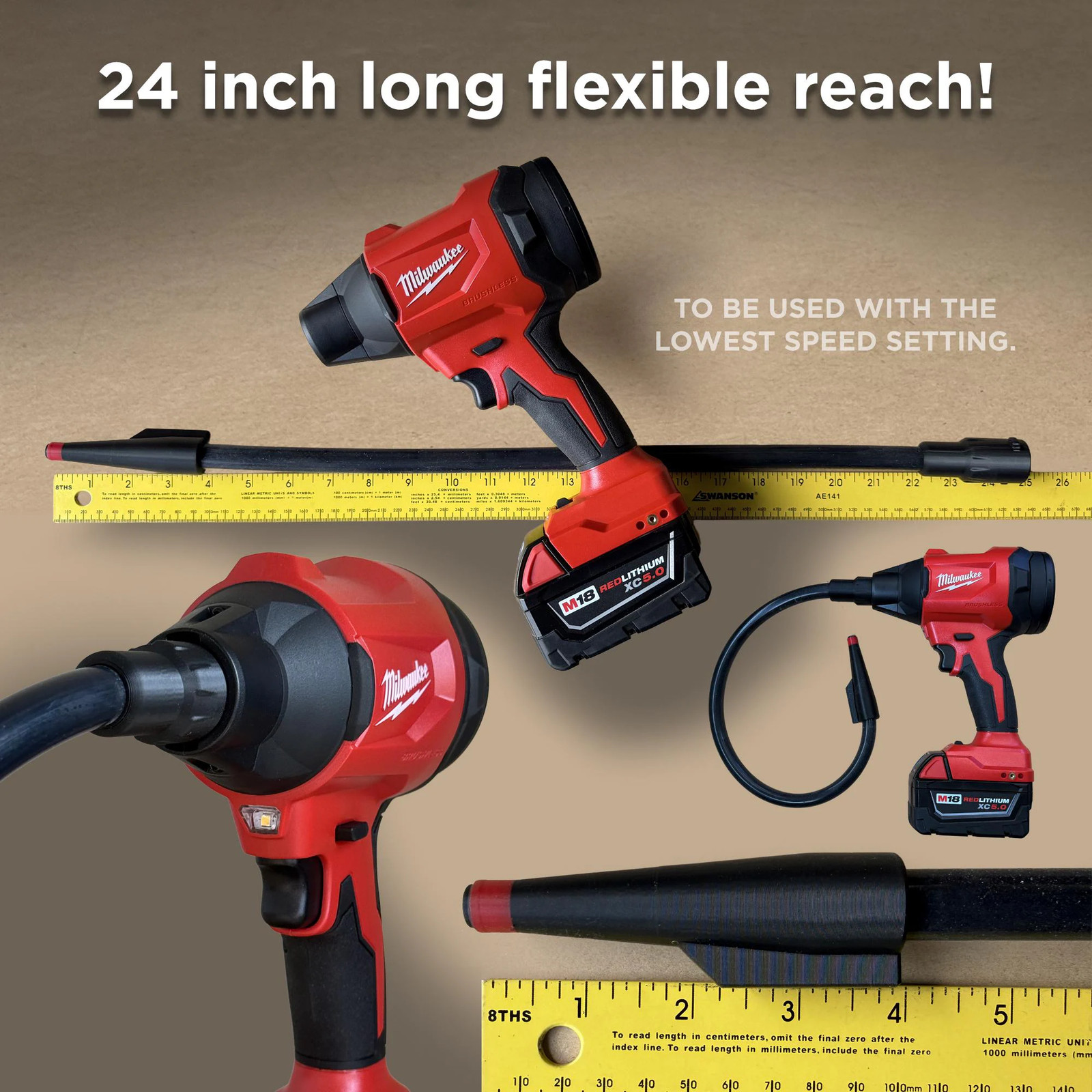 Precision Blaster Nozzle for Milwaukee 570 MPH Brushless Precision Blower –