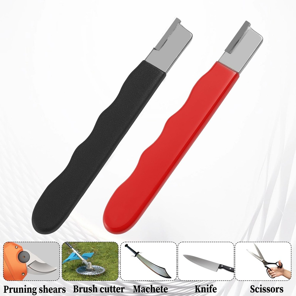 2Pcs Garden Tool Blade Sharpener, Pocket Blade Sharpener for Garden Tools Mul...