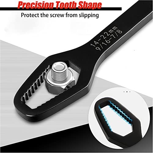 4-Piece Universal Adjustable Wrench Set, Double-Head Torx Spanner Tools 3mm-22mm