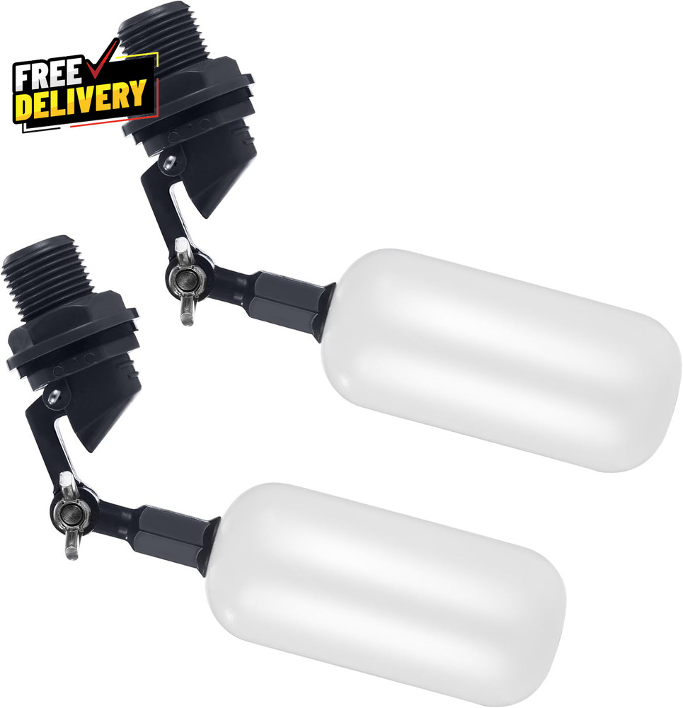 2 Pack Adjustable Arm Float Ball Valve for Automatic Water Level Control in.....