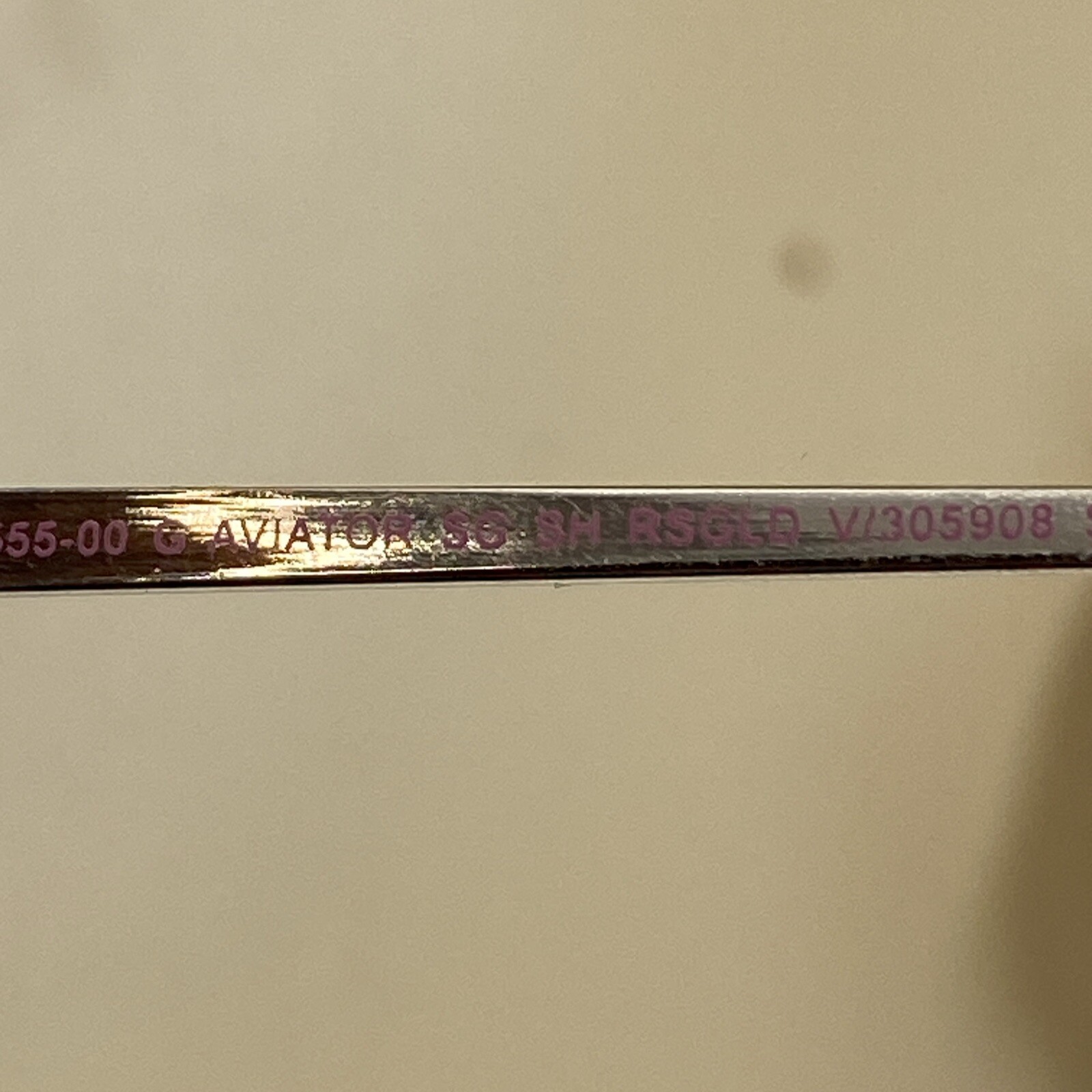 The Gap Rose Gold Aviator Sunglasses/ Pink Lenses / Used