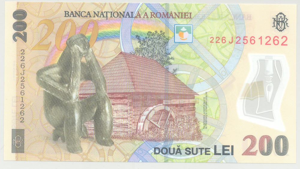 Romania 200 lei 2022 ; UNC ;