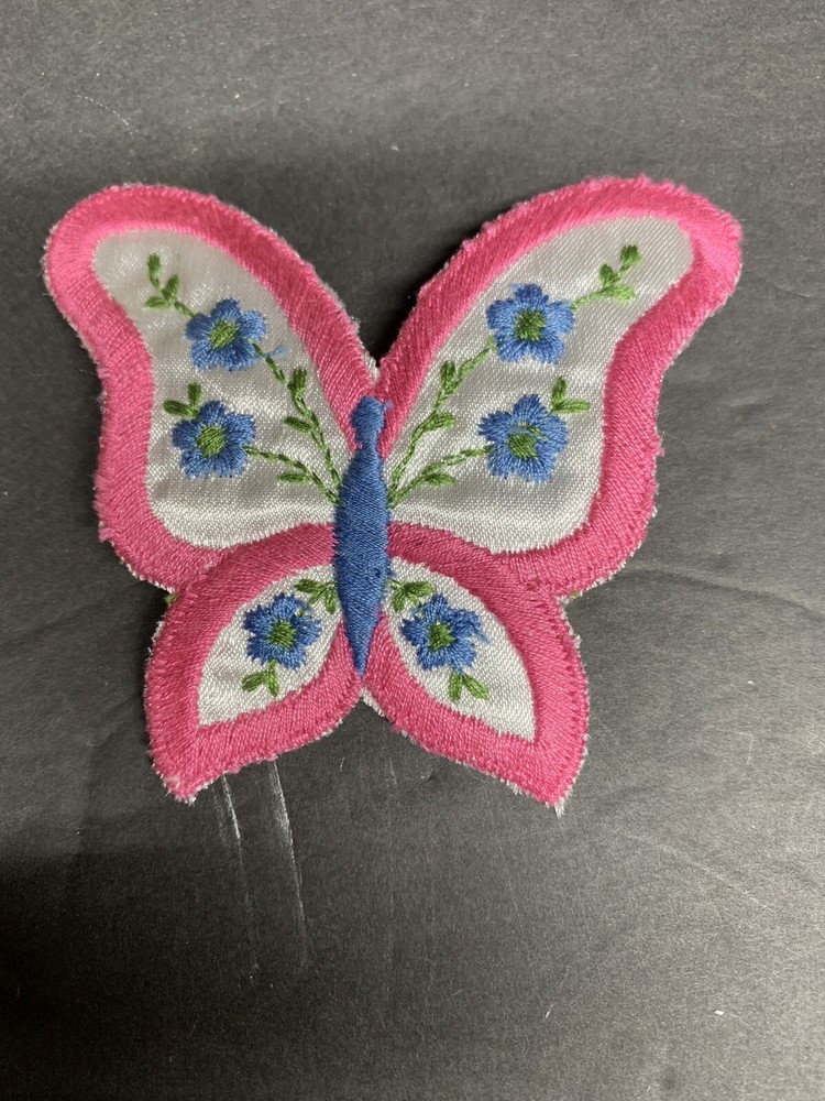 Vintage Pink Butterfly Patch
