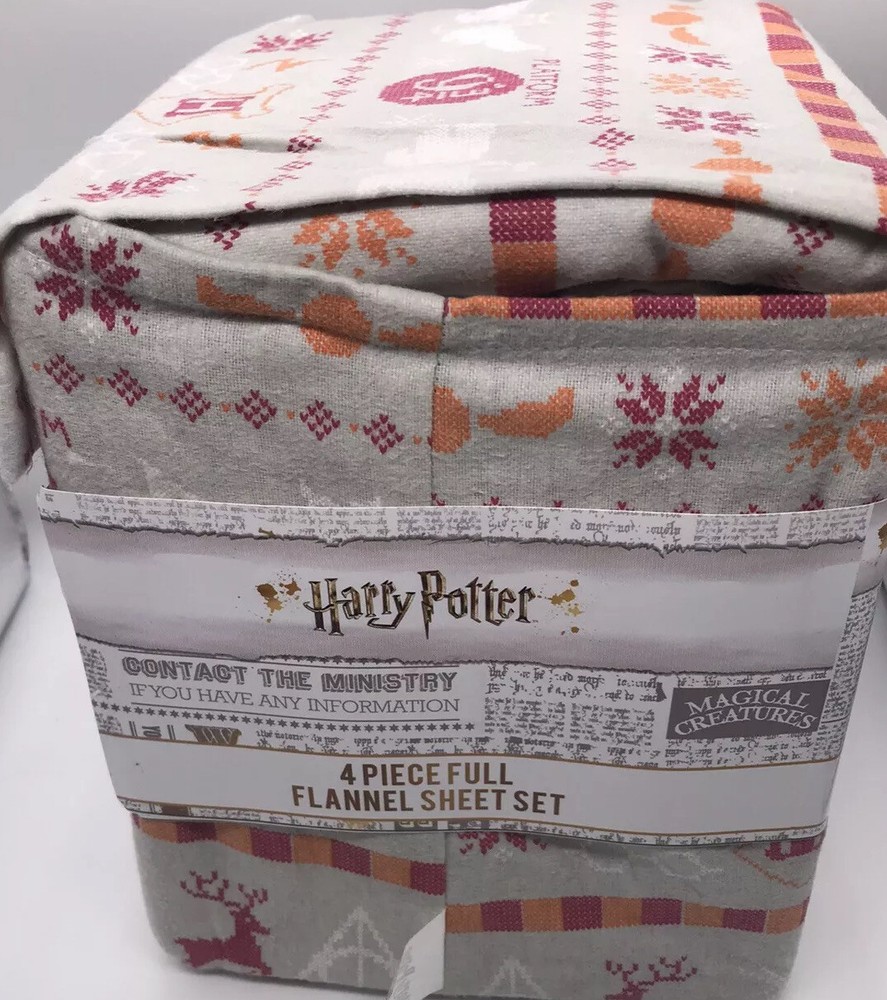 Harry Potter 4 Piece Flannel Full Size Set