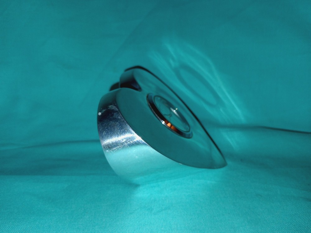 Nambe heart-shaped "Studio" clock