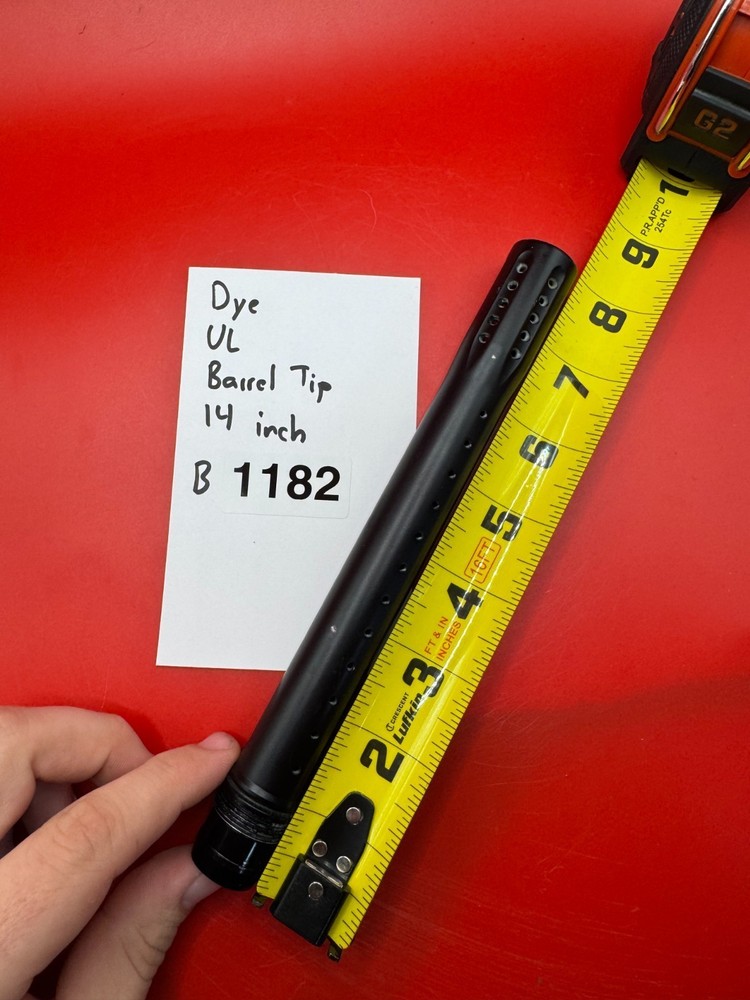 Dye UL Paintball Barrel Tip 14 inch