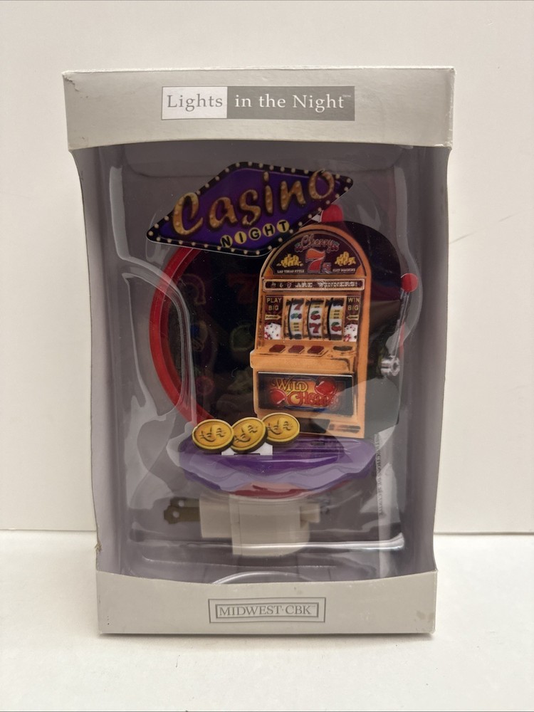 Midwest-CBK Casio Slot Machine Gambling Plug-In Night Light