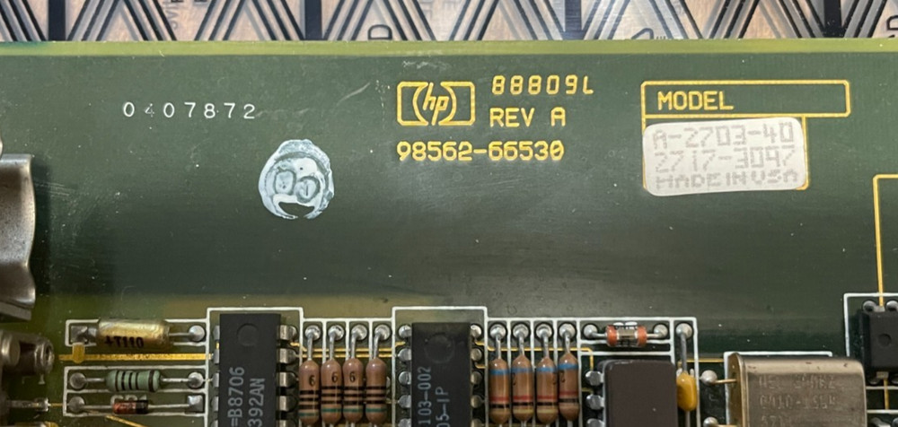 HP P/N 98562-66530 HUMAN INTERFACE 9000/330/350/360/370 COMPUTER SYSTEMS
