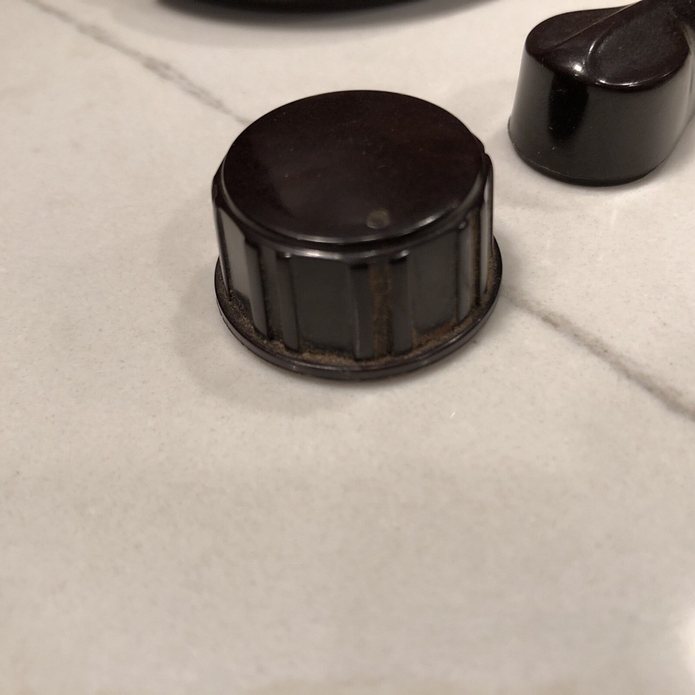 Eicor 115 knobs set Tape Recorder Parts Original Vintage Bakelite