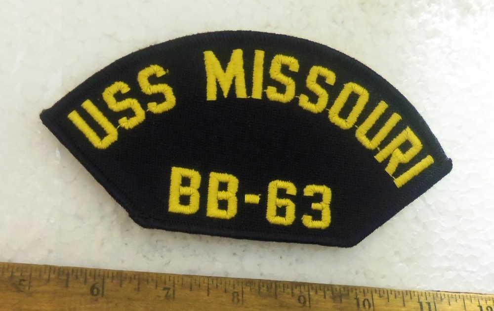 US Navy – USS Missouri BB-63 Embroidered Patch