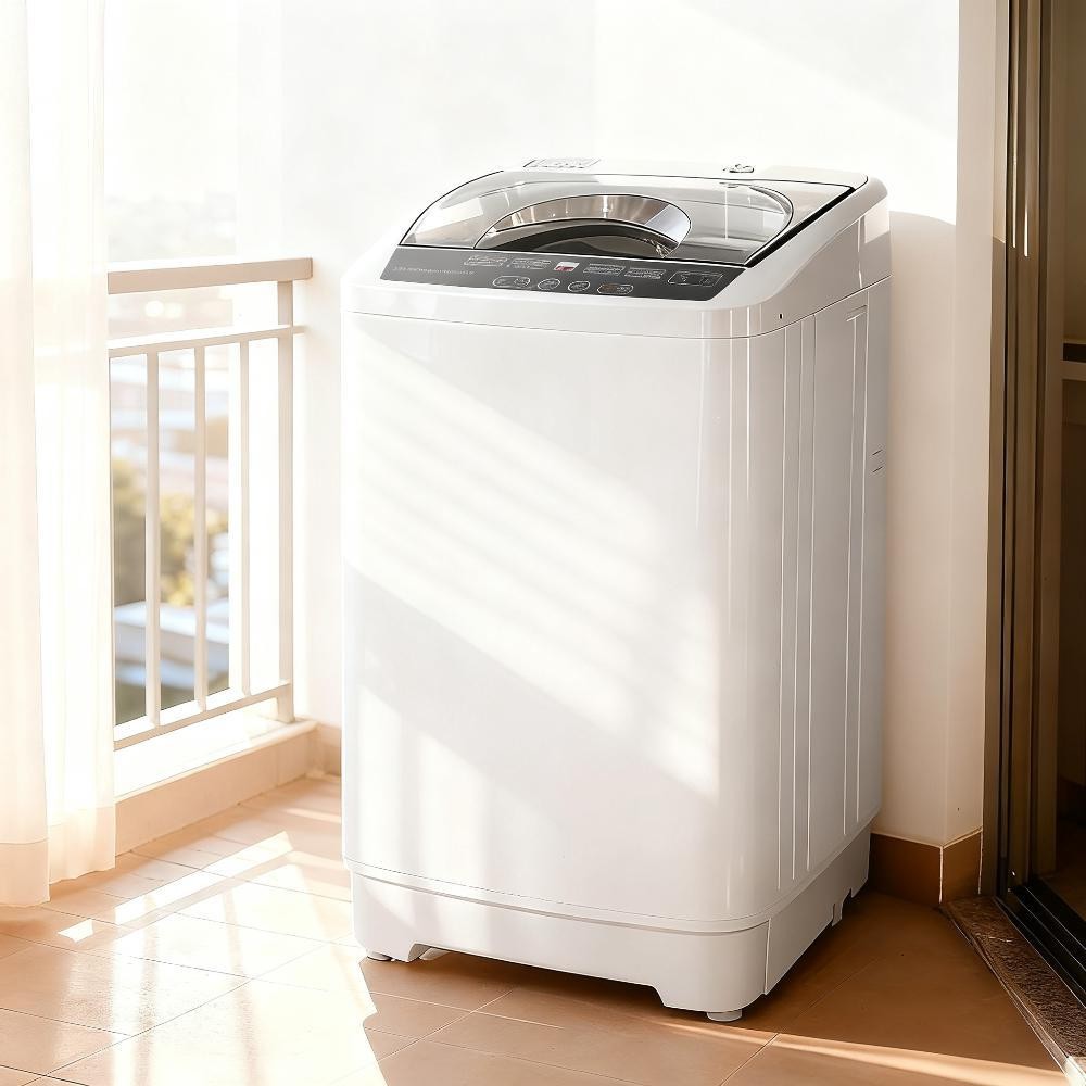 Full Automatic Portable Washer Compact Washing Machine,8 Programs&6 Water Levels