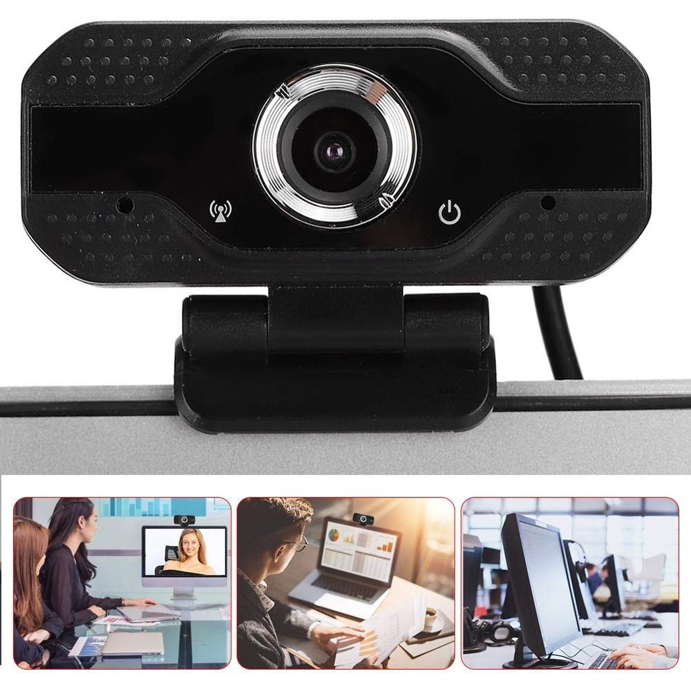Full 1080p USB Webcam Computer Camera With Microphone Plug And Play Desktop