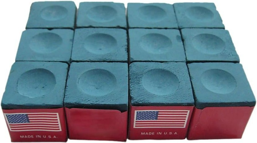 Billiard/Pool Cue Chalk Box, 12 Cubes