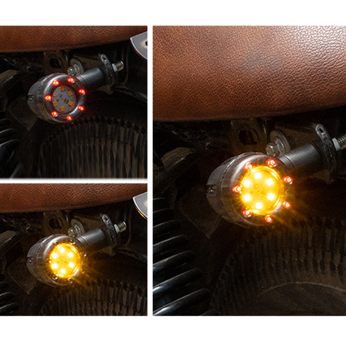 4X Motorcycle LED Turn Signals Blinker Light For Harley Sportster XL 1200 883