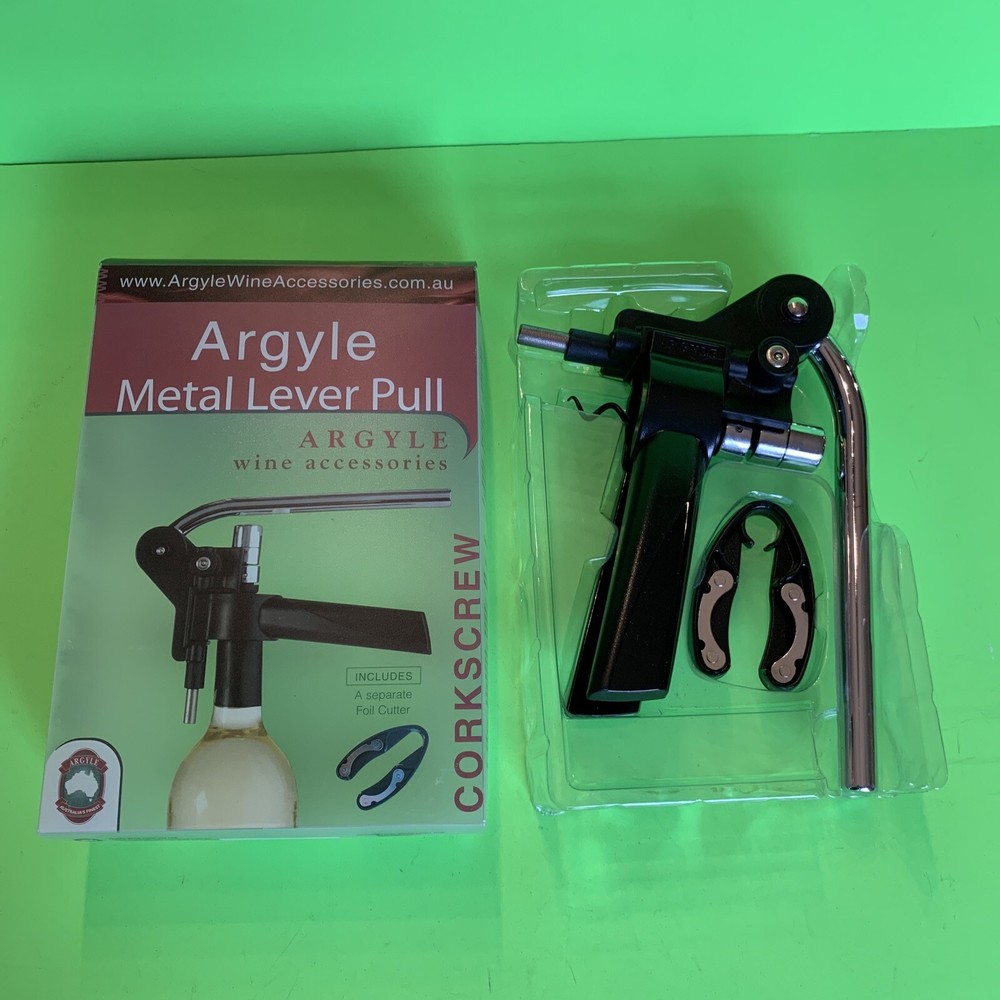 Argyle Wine & Bar Accessories Metal Lever Pull With Foil Cutter