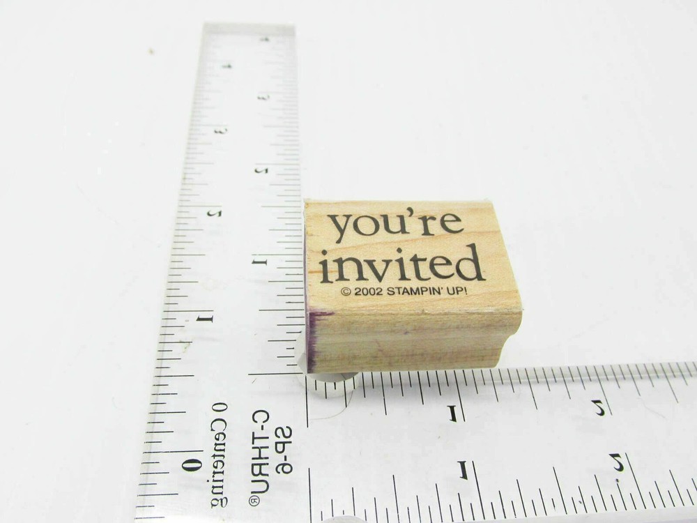 You're Invited To Something Rubber Stamp - Stamp Set B417