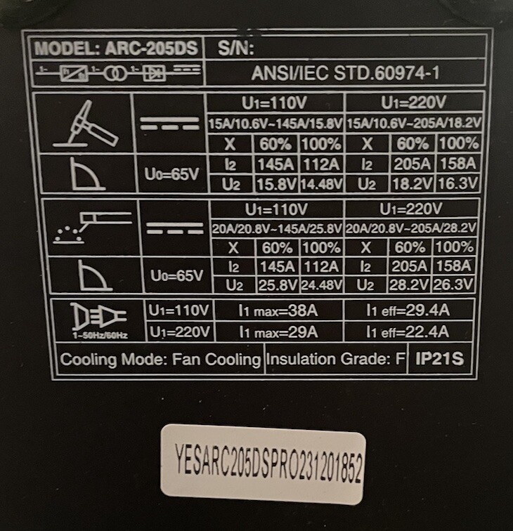 Digital Display Stick Welder