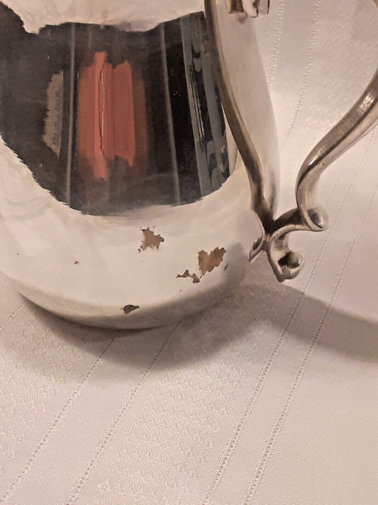 Vintage Pilgrim Silverplate Flat Bottom Pitcher 5½ Inches Tall