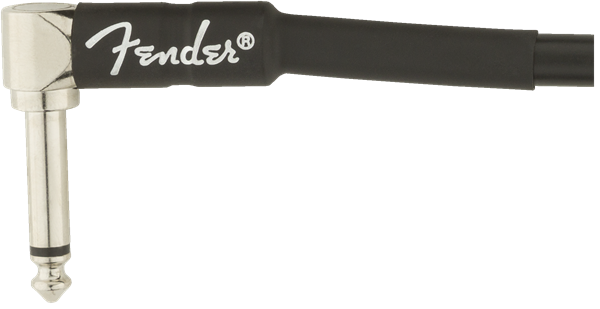 Fender Professional Guitar/Instrument Cable, Straight-Right Angle, 25' ft