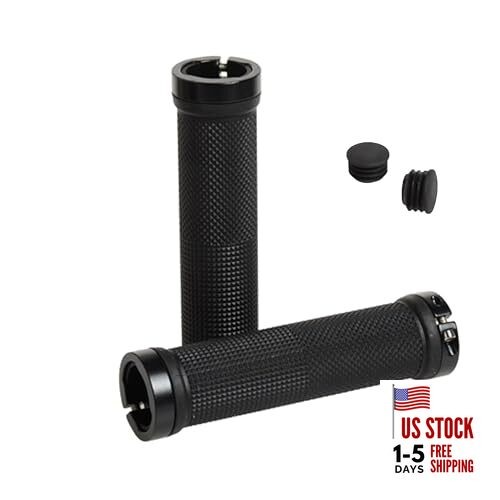 Bike Handlebar Grips Includes 2 Handlebar End Caps, Durable Aluminum Alloy