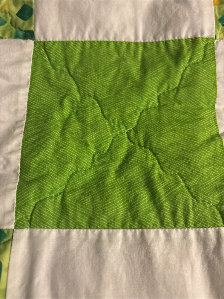 Handmade St Paddy Theme Quilt Rectangle Throw /Wall Hanging