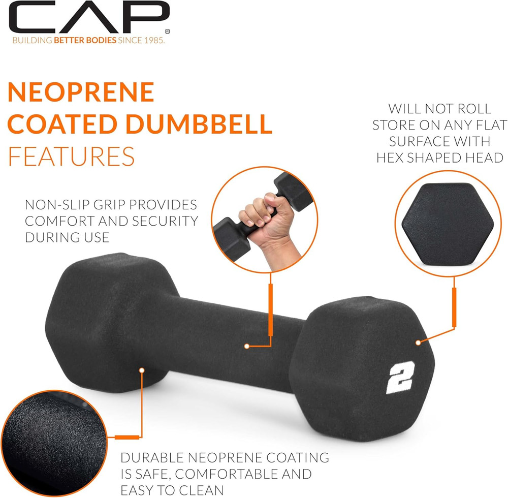 Neoprene Dumbbell Weights Pairs & Sets | Multiple Colors