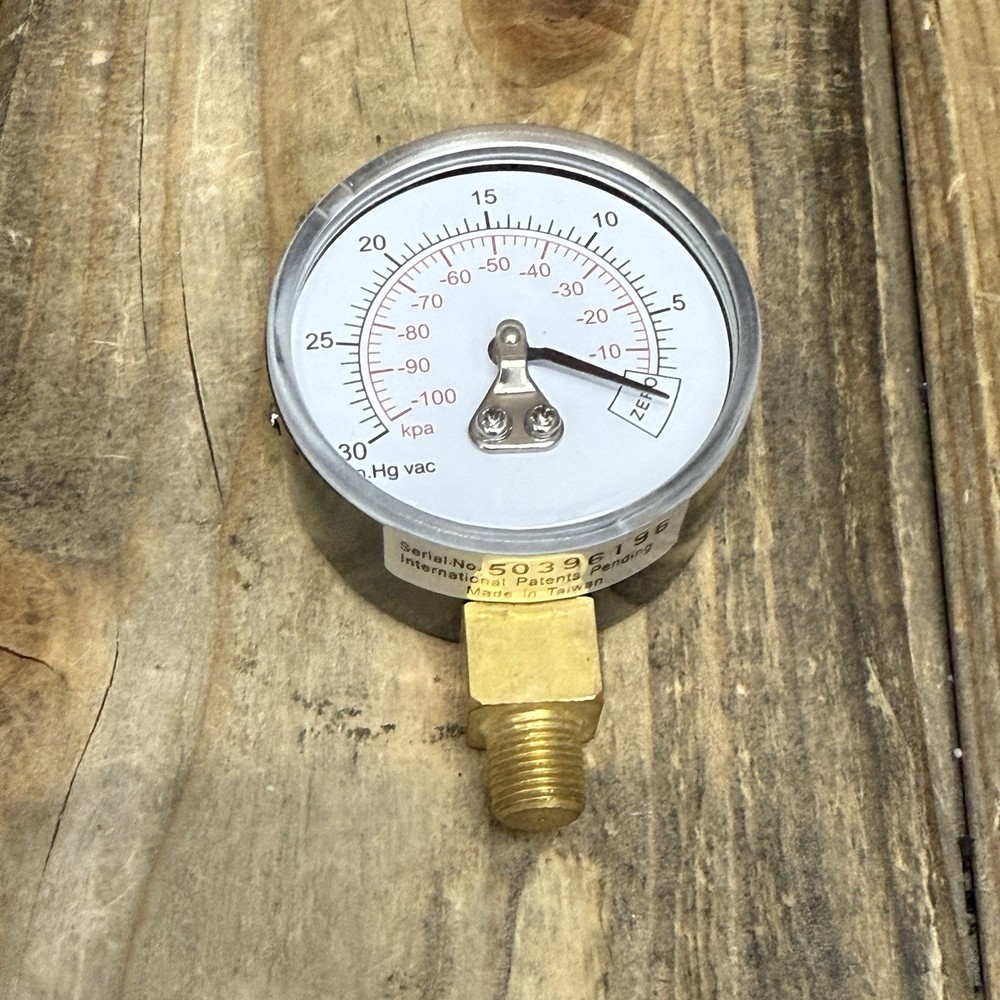 MITY VAC REPLACEMENT VACUUM GAUGE P/N 06171