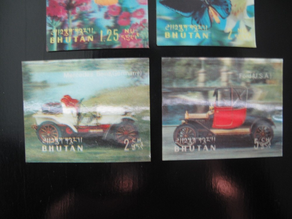 3D Buthan stamps