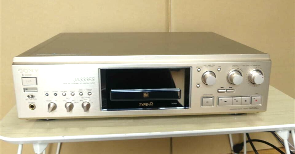 SONY MDS-JA333ES Silver MiniDisc MD MDLP Deck Recorder Player