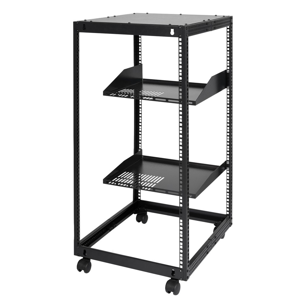 VEVOR 20U 4 Post Open Frame Server Rack Network Enclosure 23''-40'' Adjustable