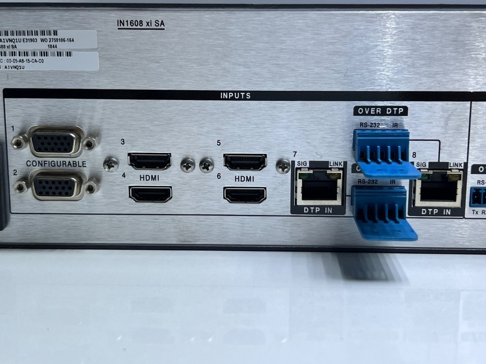 Extron IN1608 xi SA Scaling Presentation Switcher