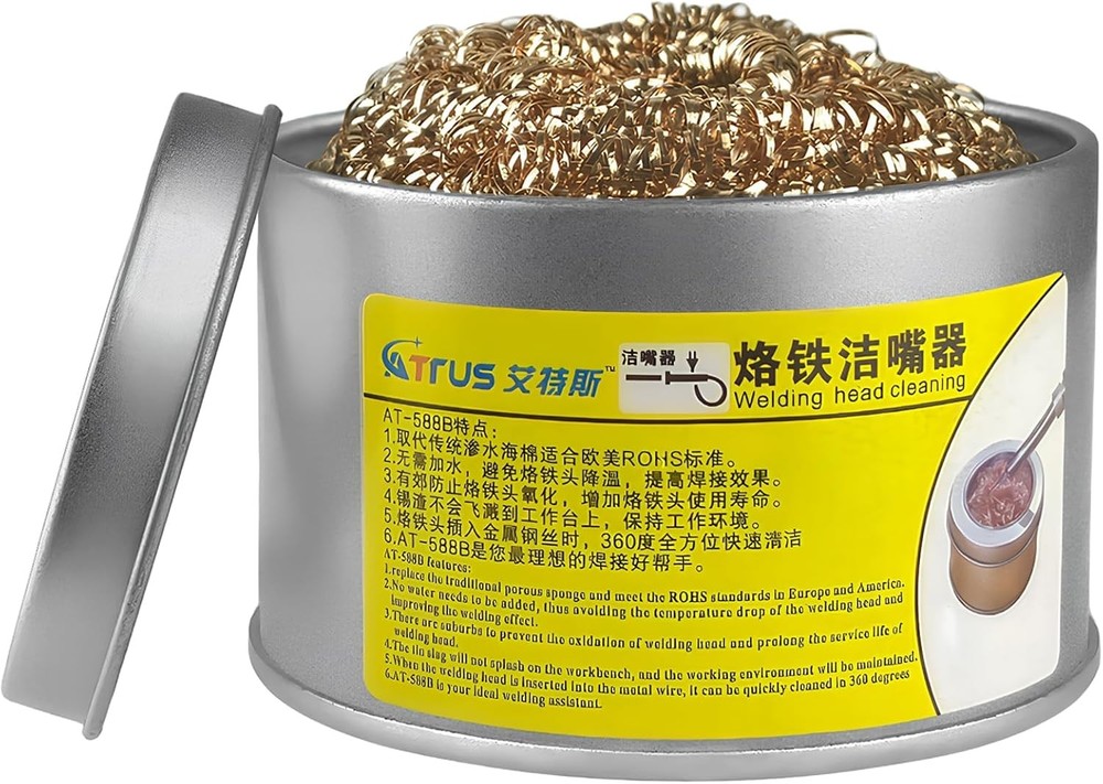AOCEAN Soldering Iron Tip Cleaner Soft Coiled Coppered Wire Coil Tool