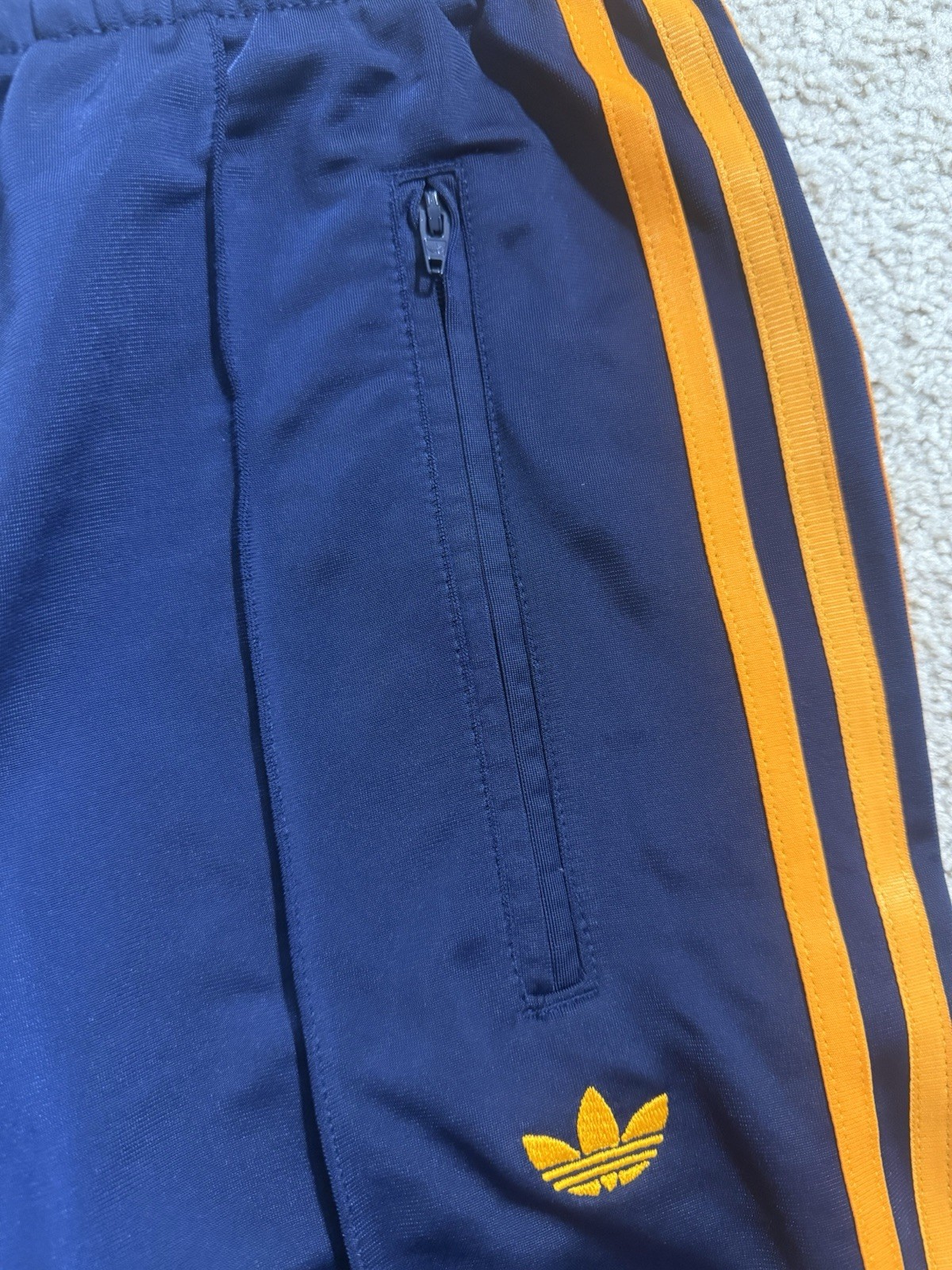 ADIDAS ORIGINALS FIREBIRD TREFOIL WOMENS TRACK PANTS JW1229 NAVY BLUE Size S, M