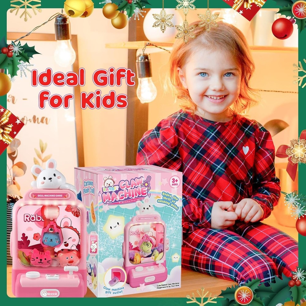 Mini Claw Machine for Kids, Lights & Sounds