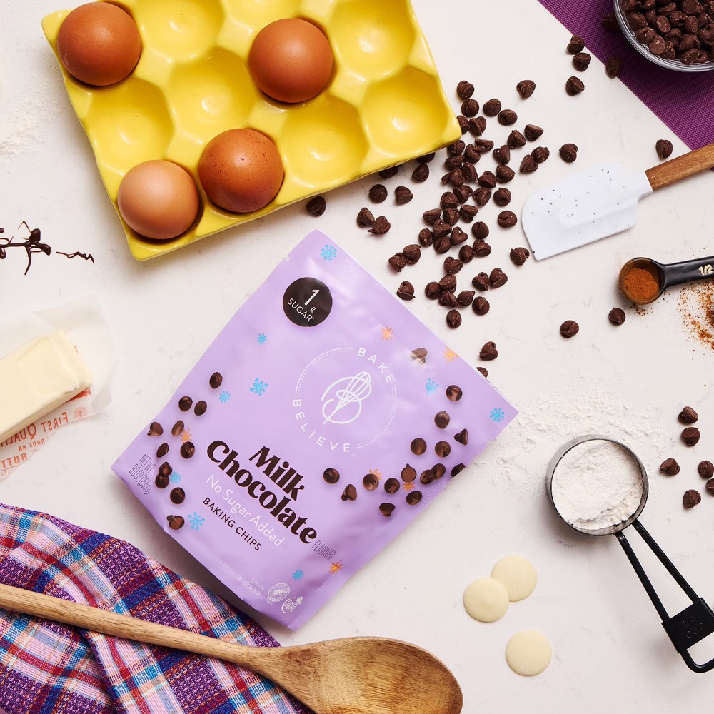Bake Believe Keto Friendly Milk Chocolate Baking Chips 9 oz