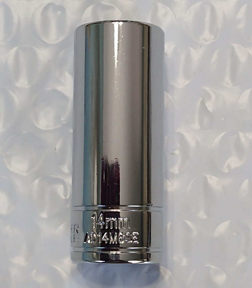 MATCO TOOLS "SILVER EAGLE" AD14M6SE, 1/4" DRIVE, 14MM. SOCKET, DEEP, 6 POINT.