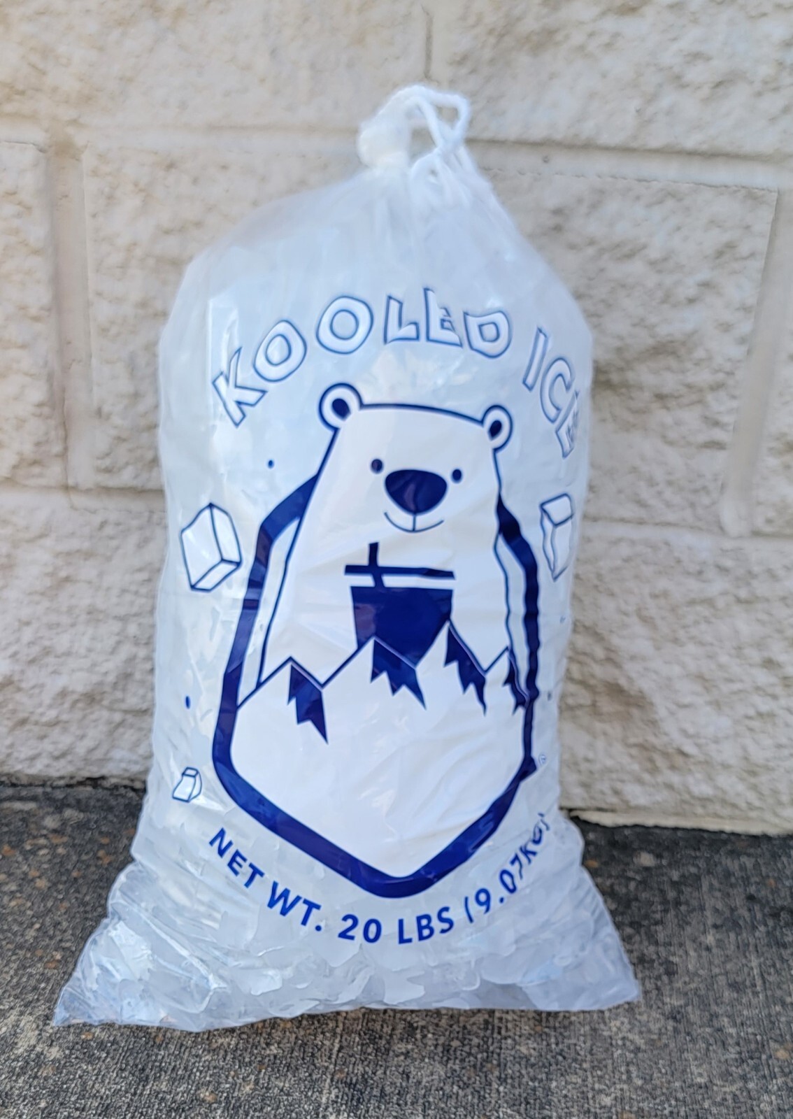 8 lb / 10 lb / 20 lb Ice Bags with Drawstring