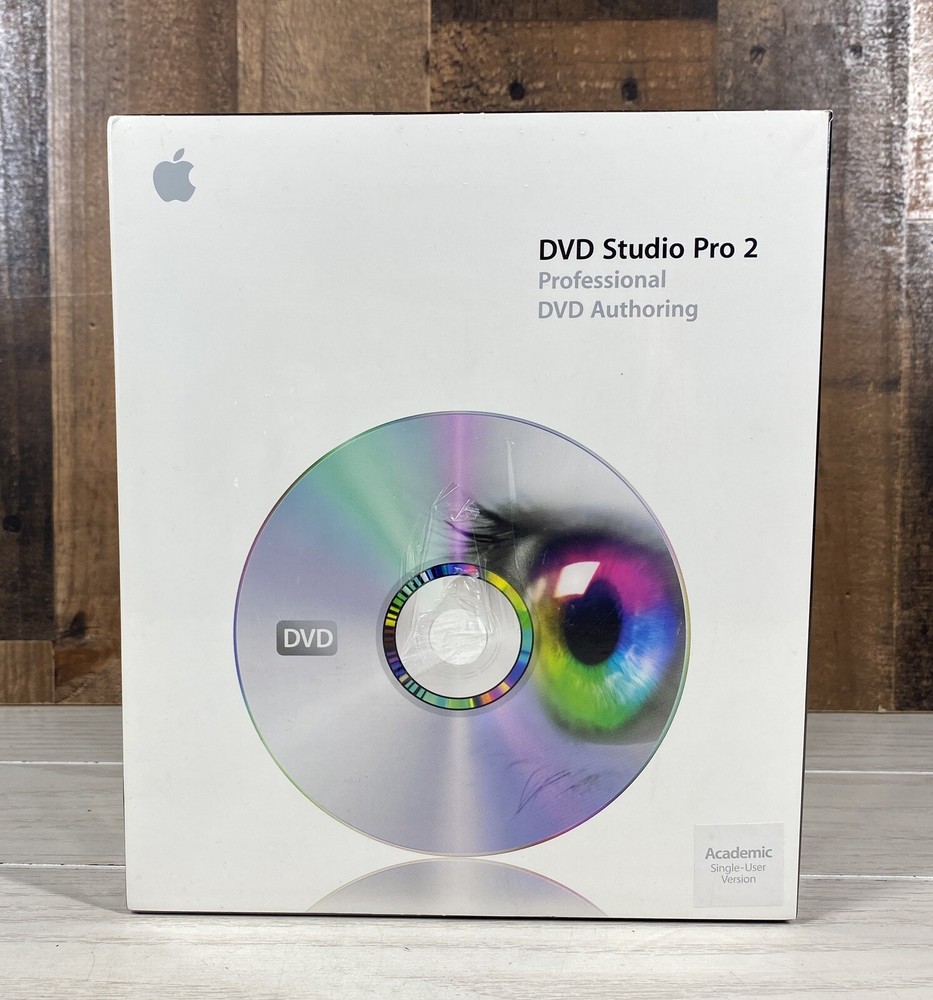 DVD Studio Pro 2 Academic Single User Version Apple Mac NEW SEALED (2003)