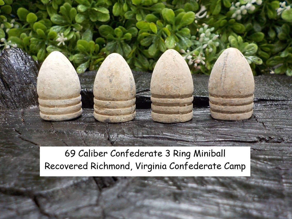 Old Rare Vintage Antique Civil War Relic Confederate Miniball Richmond Virginia