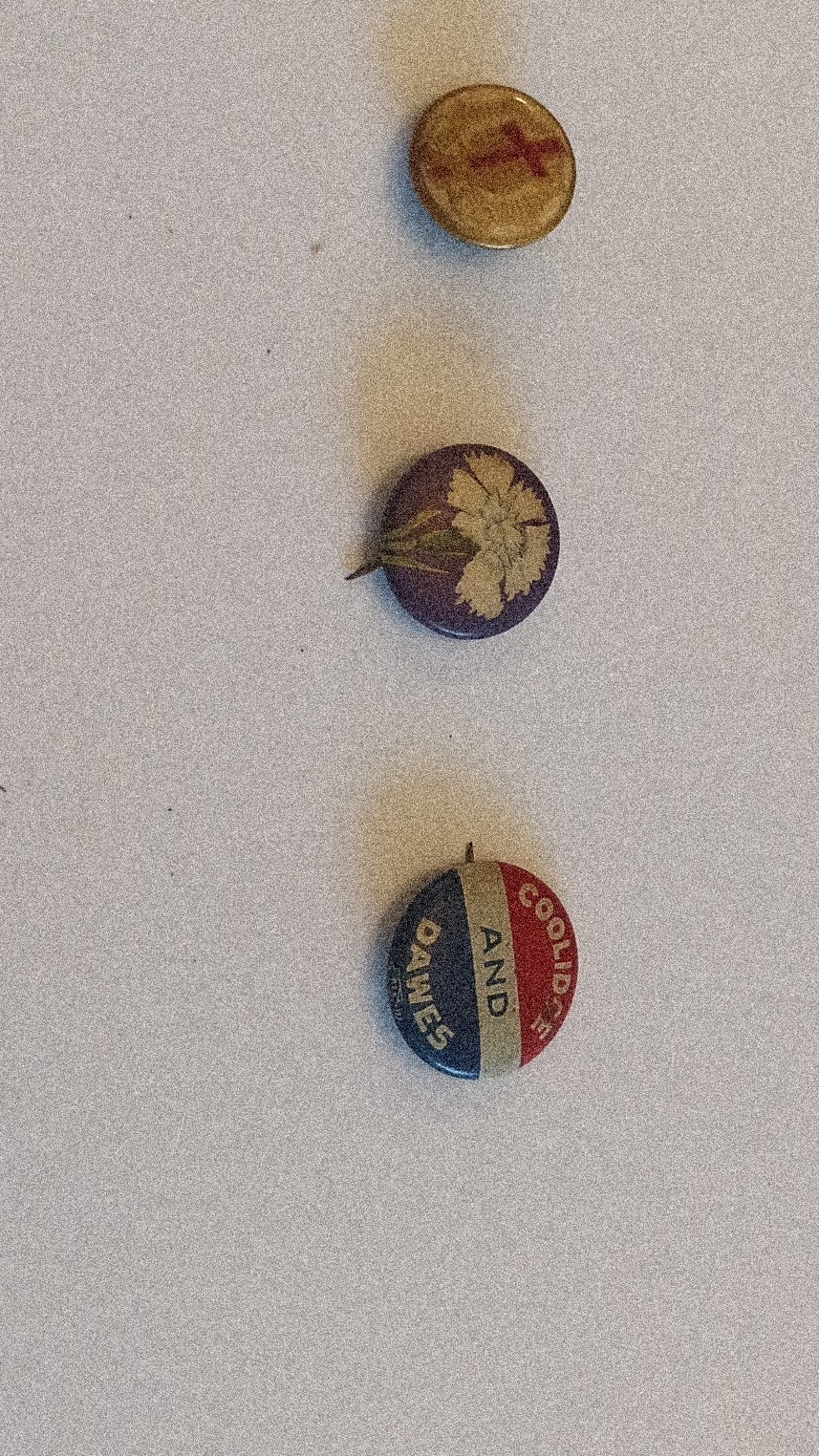 Bundle of 3 Political David Cook St Louis Button Co pins buttons Collection