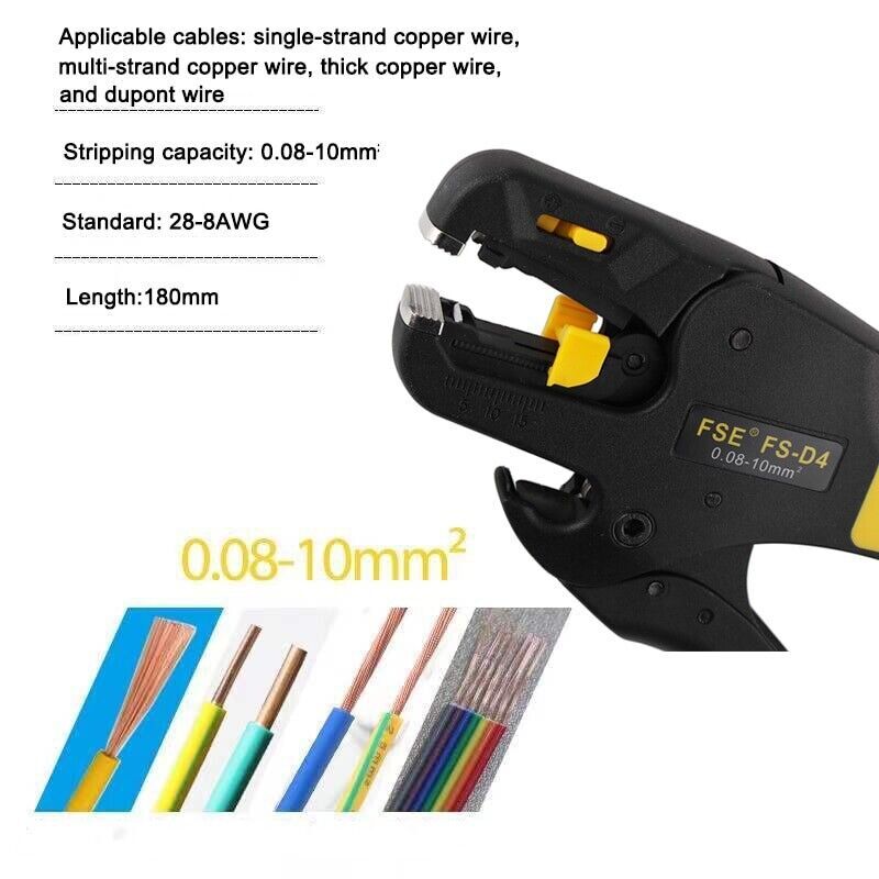 FS-D4 Wire Stripping Pulling Pliers Insulation Electrician Special Wire Stripper