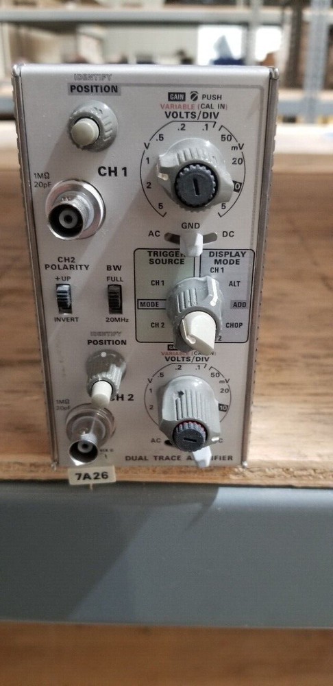 Tektronix 7A26 Dual Trace Amplifier Plug In Unit #16