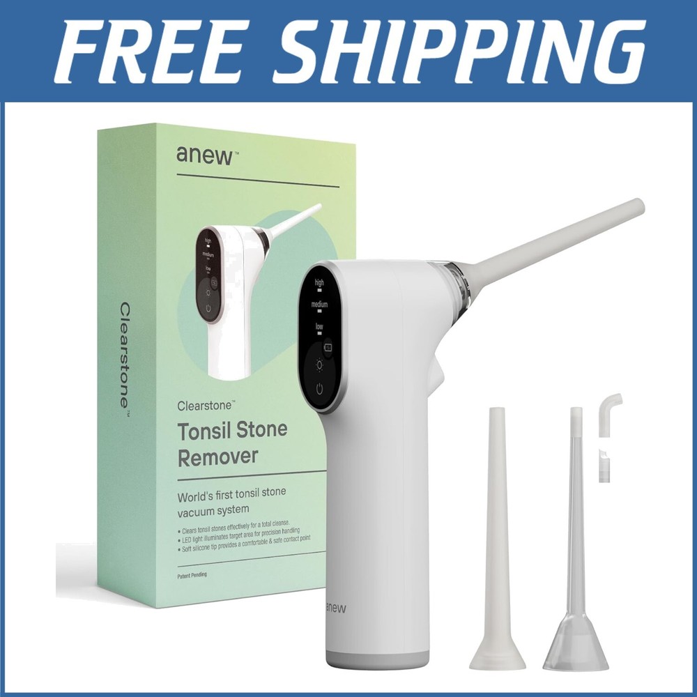 Instant Suction Tonsil Stone Remover - Compact Electric Device with LED Light