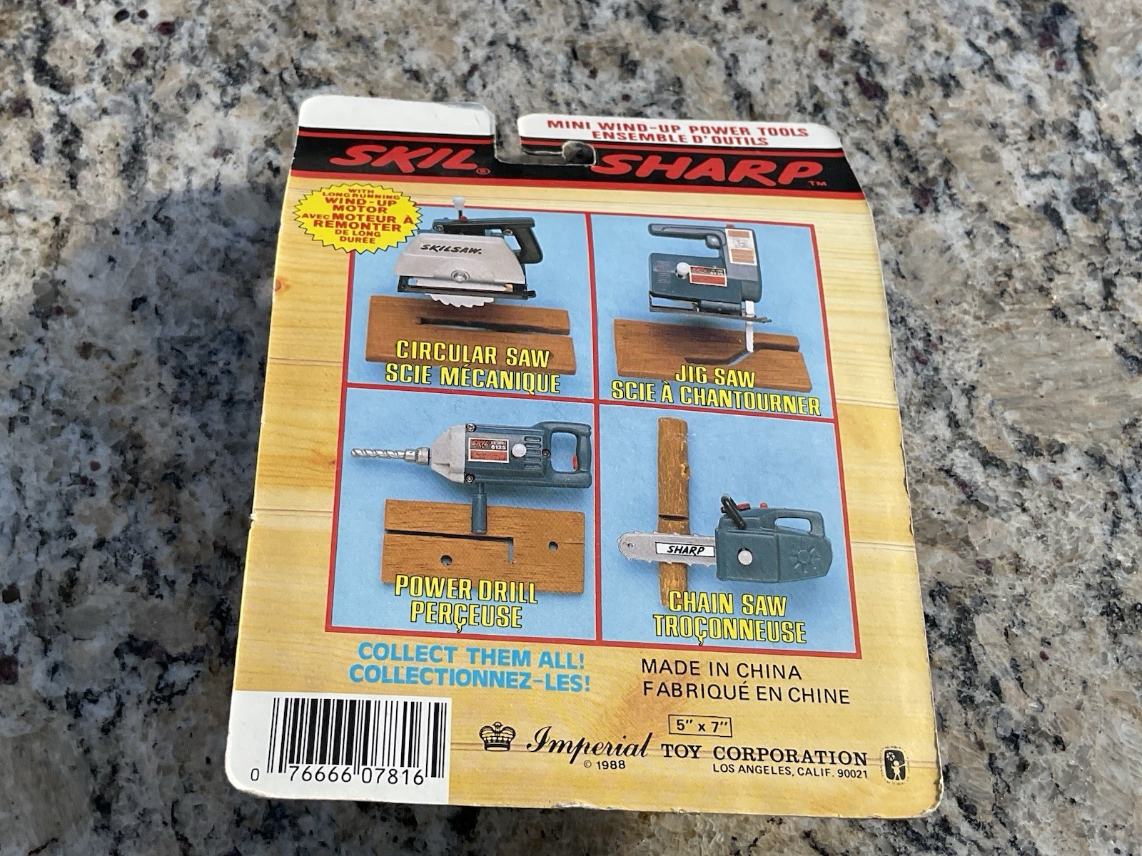 1988 Vintage Wind Up Skil Imperial Mini Power Tools Complete Set Lot Of 4