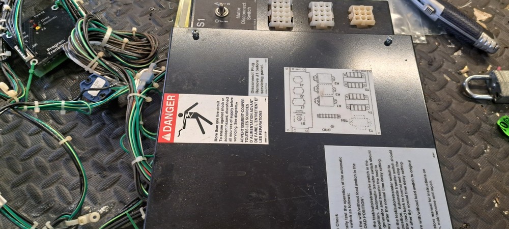 Onan transfer switch 0098-7274 b, 300-3092, program transition digital display